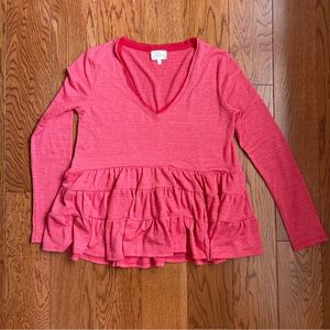 Deletta Cotton Long Sleeve Top